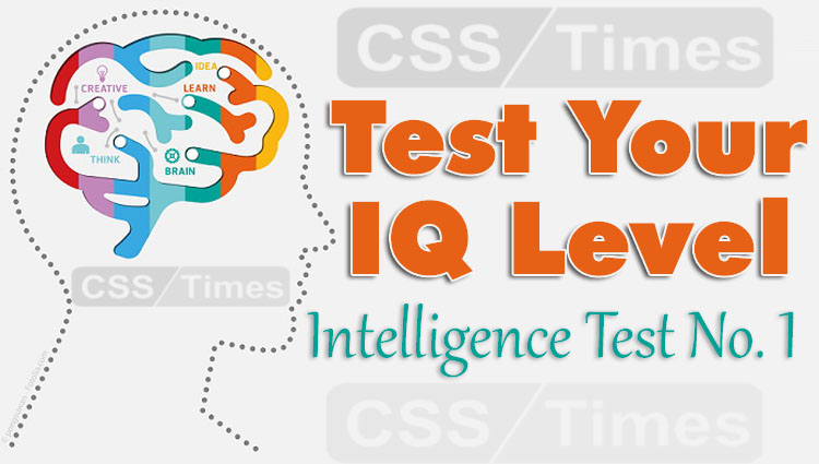 Intelligence Test No. 1 (for all kind of Competitive Exams)