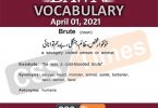 Daily DAWN News Vocabulary with Urdu Meaning (01 April 2021)