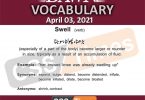 Daily DAWN News Vocabulary with Urdu Meaning (03 April 2021)