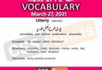 Daily DAWN News Vocabulary with Urdu Meaning (27 March 2021)