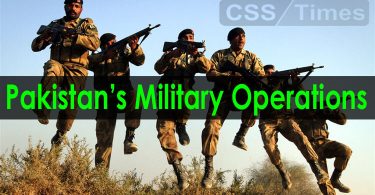 Important Pakistan’s Military Operations