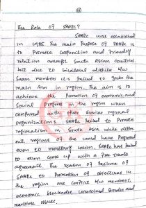 SAARC Hand Written Notes