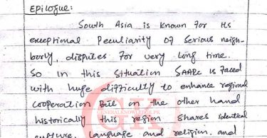 SAARC Hand Written Notes
