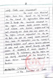 SAARC Hand Written Notes