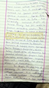 Democracy and Illiteracy Cannot go Together
