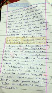 Democracy and Illiteracy Cannot go Together