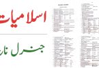 Islamiyat General Knowledge MCQs