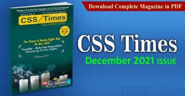 CSS Times (December 2021) E-Magazine | Download in PDF Free