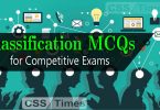 Classification MCQs for Competitive Exams