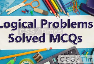 Logical Problems MCQs for all type of Competitive Exams (Set-I)