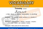Daily DAWN News Vocabulary with Urdu Meaning (14 January 2022)