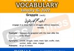 Daily DAWN News Vocabulary with Urdu Meaning (16 January 2022)