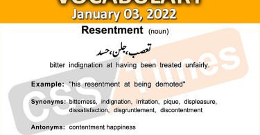 Daily DAWN News Vocabulary with Urdu Meaning (03 January 2022)
