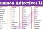 +500 Common Adjectives in English | English Grammar