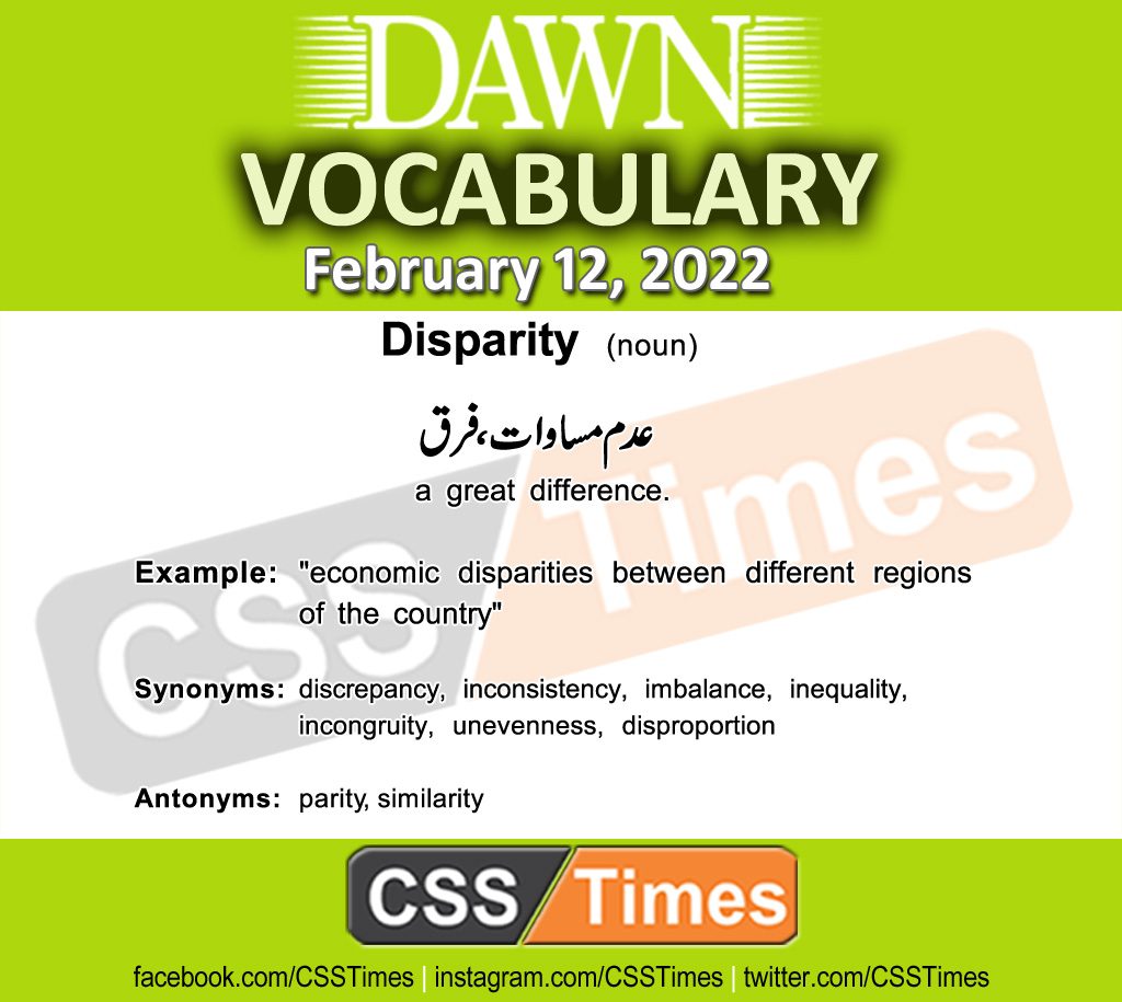 Daily DAWN News Vocabulary with Urdu Meaning (12 February 2022)