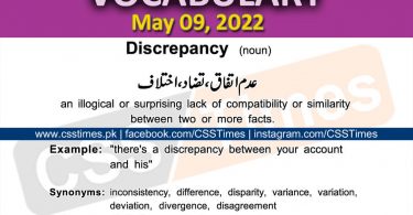 Daily DAWN News Vocabulary with Urdu Meaning (09 May 2022)