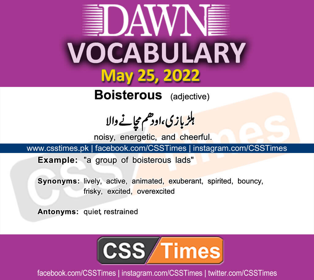 Dawn Vocabulary for CSS