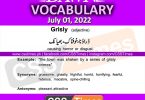 Daily DAWN News Vocabulary with Urdu Meaning (01 July 2022)