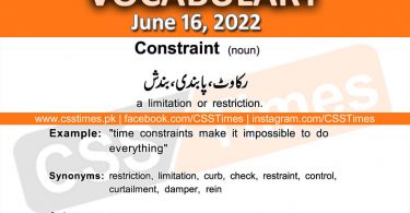 Daily DAWN News Vocabulary with Urdu Meaning (16 June 2022)