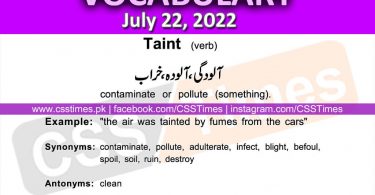 Daily DAWN News Vocabulary with Urdu Meaning (22 July 2022)