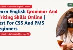 English Grammar and Writing skills online