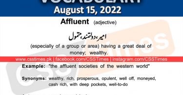 Daily DAWN News Vocabulary with Urdu Meaning (15 August 2022)