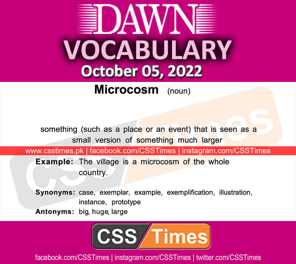 Daily DAWN News Vocabulary with Urdu Meaning (05 October 2022)