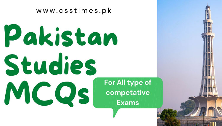 Pakistan Studies MCQs