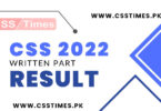 CSS 2022 Written Result