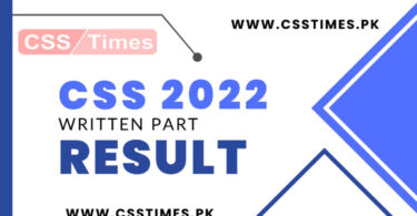 CSS 2022 Written Result