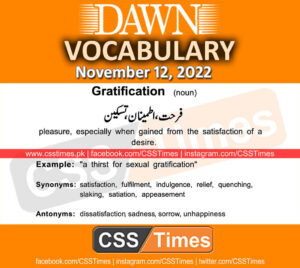 Daily DAWN News Vocabulary with Urdu Meaning (12 November 2022)