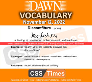 Daily DAWN News Vocabulary with Urdu Meaning (12 November 2022)