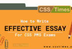 How to Write Effective Essay for CSS Exams