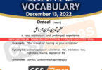 Daily DAWN News Vocabulary with Urdu Meaning (13 December 2022)
