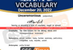 Daily DAWN News Vocabulary with Urdu Meaning (20 December 2022)