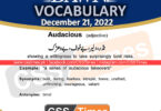 Daily DAWN News Vocabulary with Urdu Meaning (21 December 2022)