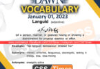 Daily DAWN News Vocabulary with Urdu Meaning (01 January 2023)