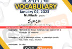 Daily DAWN News Vocabulary with Urdu Meaning (02 January 2023)