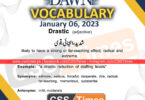 Daily DAWN News Vocabulary with Urdu Meaning (06 January 2023)