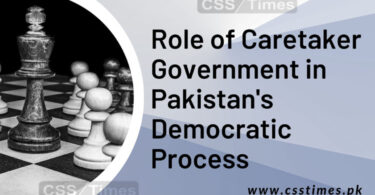 Role of Caretaker Government in Pakistan's Democratic Process