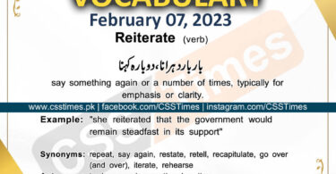 Daily DAWN News Vocabulary with Urdu Meaning (07 February 2023)