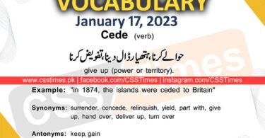 Daily DAWN News Vocabulary with Urdu Meaning (17 January 2023)