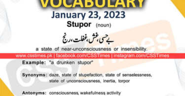 Daily DAWN News Vocabulary with Urdu Meaning (23 January 2023)