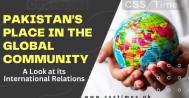 Pakistan's Place in the Global Community: A Look at its International Relations