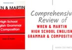 A Comprehensive Review of 'Wren & Martin High School English Grammar and Composition'