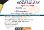 Daily DAWN News Vocabulary with Urdu Meaning (01 April 2023)
