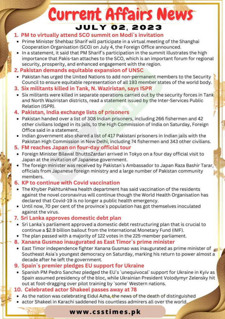 Click on below NEXT button to read next 6-10 Current Affairs
