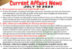 Daily Top-10 Current Affairs MCQs / News (July 10 2023) for CSS