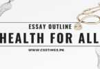 Health for All | Essay Outline for CSS PMS