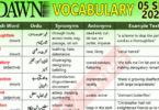 Daily DAWN News Vocabulary with Urdu Meaning (05 Sep 2023)